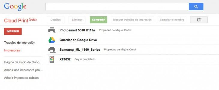 Cómo imprimir desde tu tablet o smartphone Android con Google Cloud Print