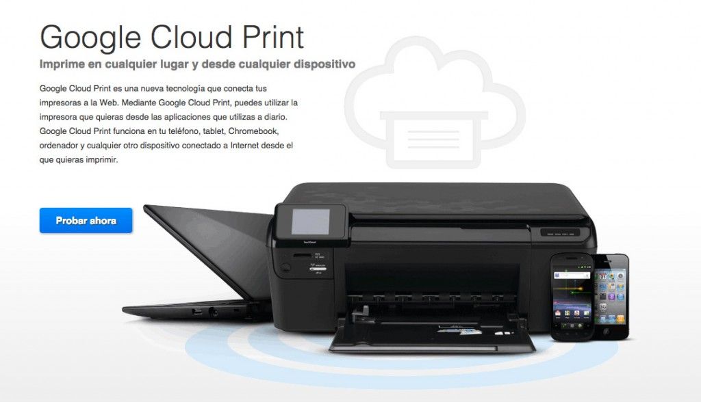 Cómo imprimir desde tu tablet o smartphone Android con Google Cloud Print