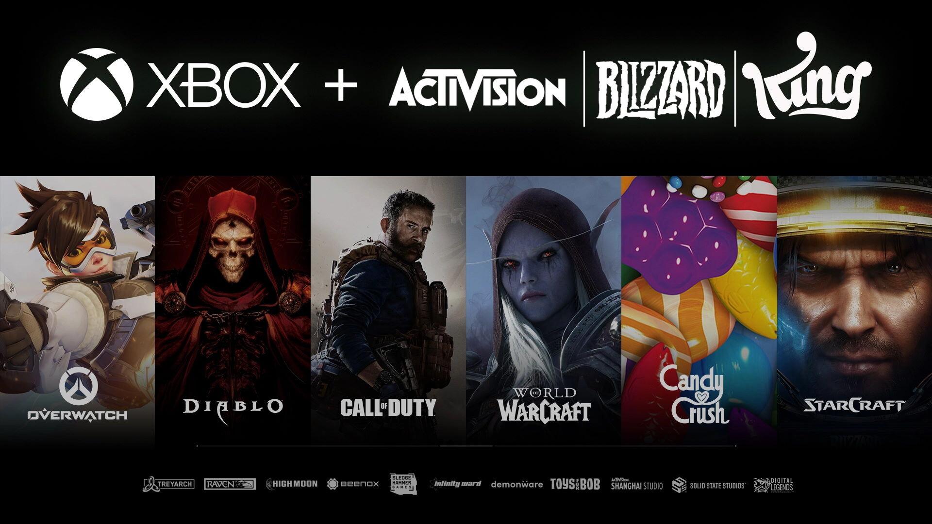 Los juegos de Blizzard Activision que ha comprado Microsoft