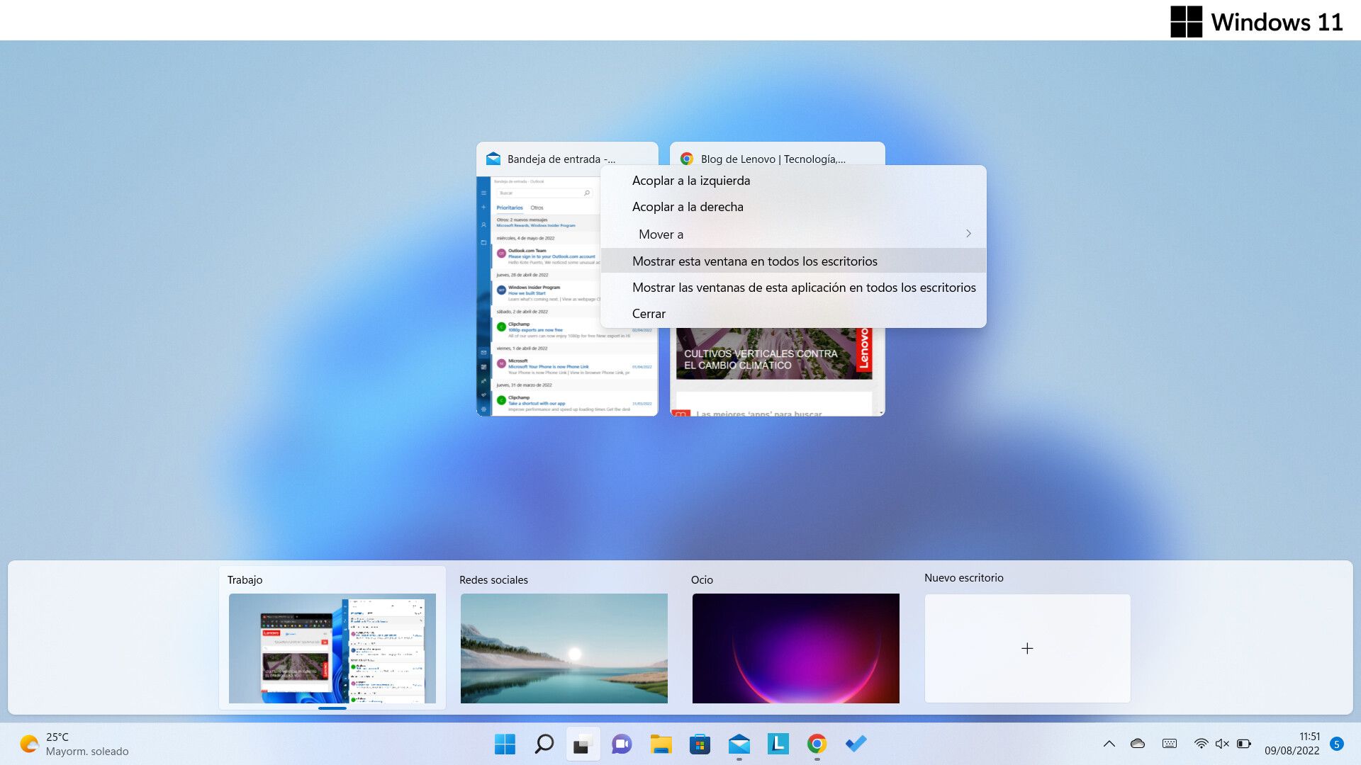 Cómo crear escritorios virtuales con Microsoft Windows 11