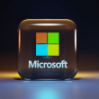 icono de Microsoft sobre fondo negro