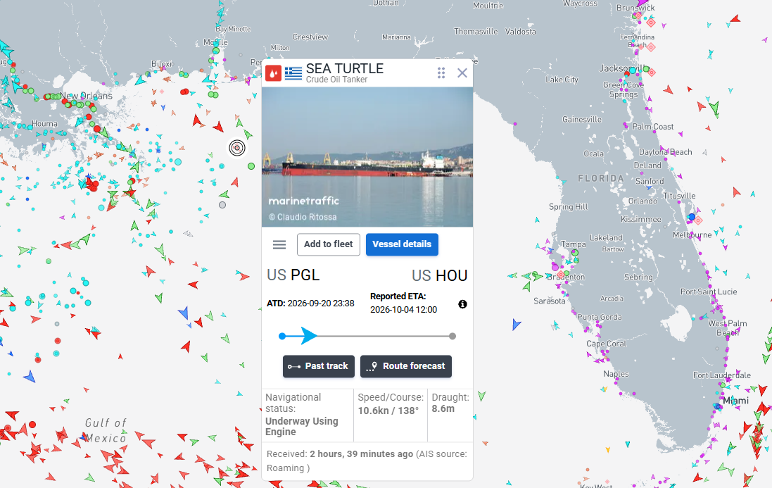 Barco de Marinetraffic