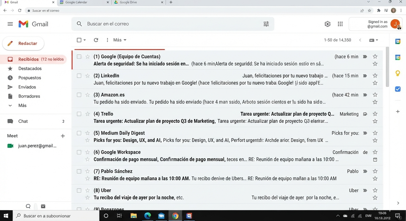 Gmail bandeja de entrada