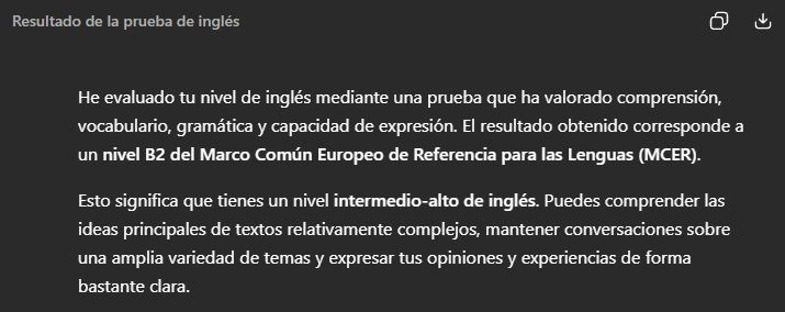 Nivel de ingles 