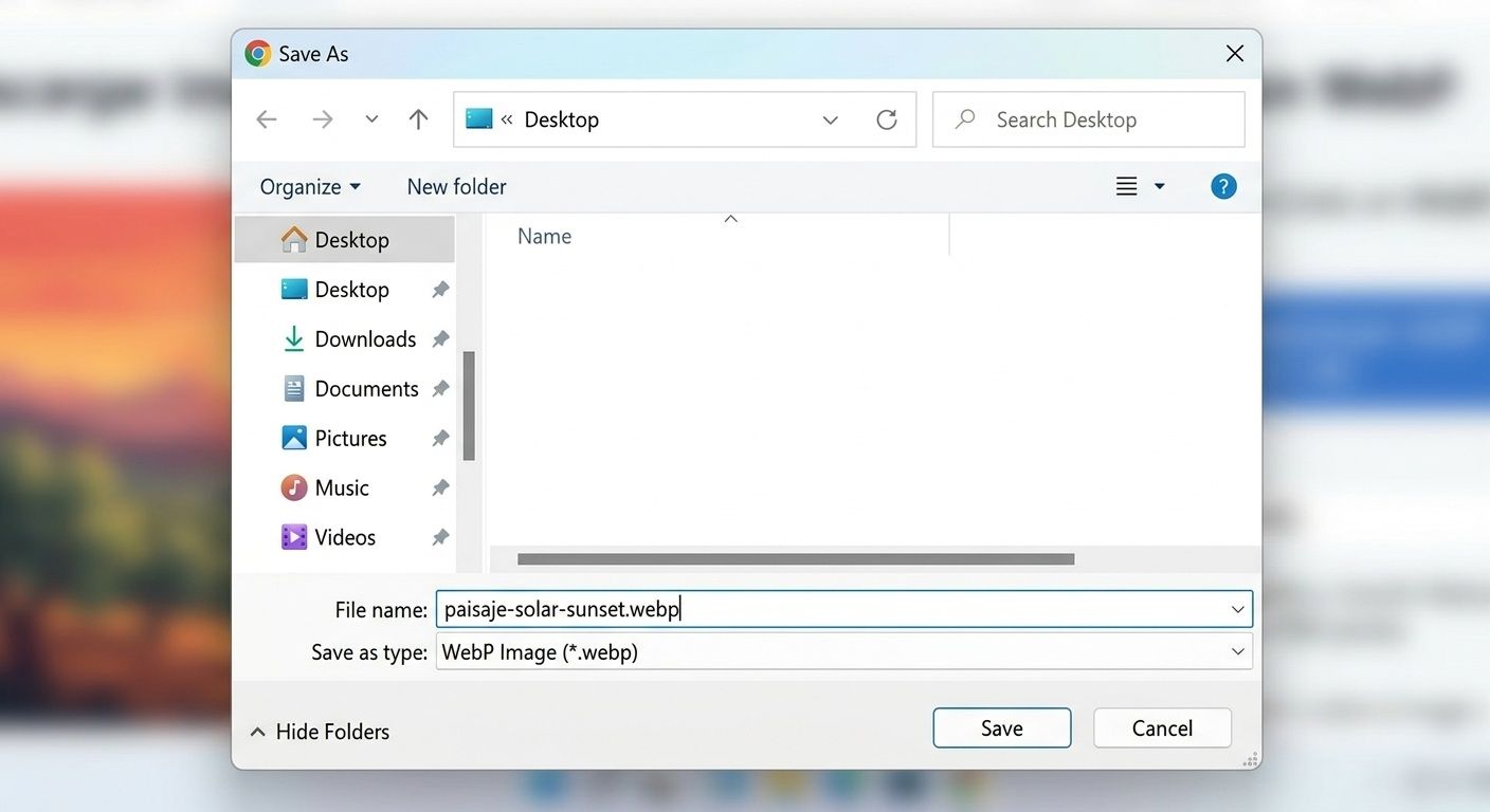 descaegar en webp