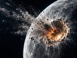 impacto en la luna