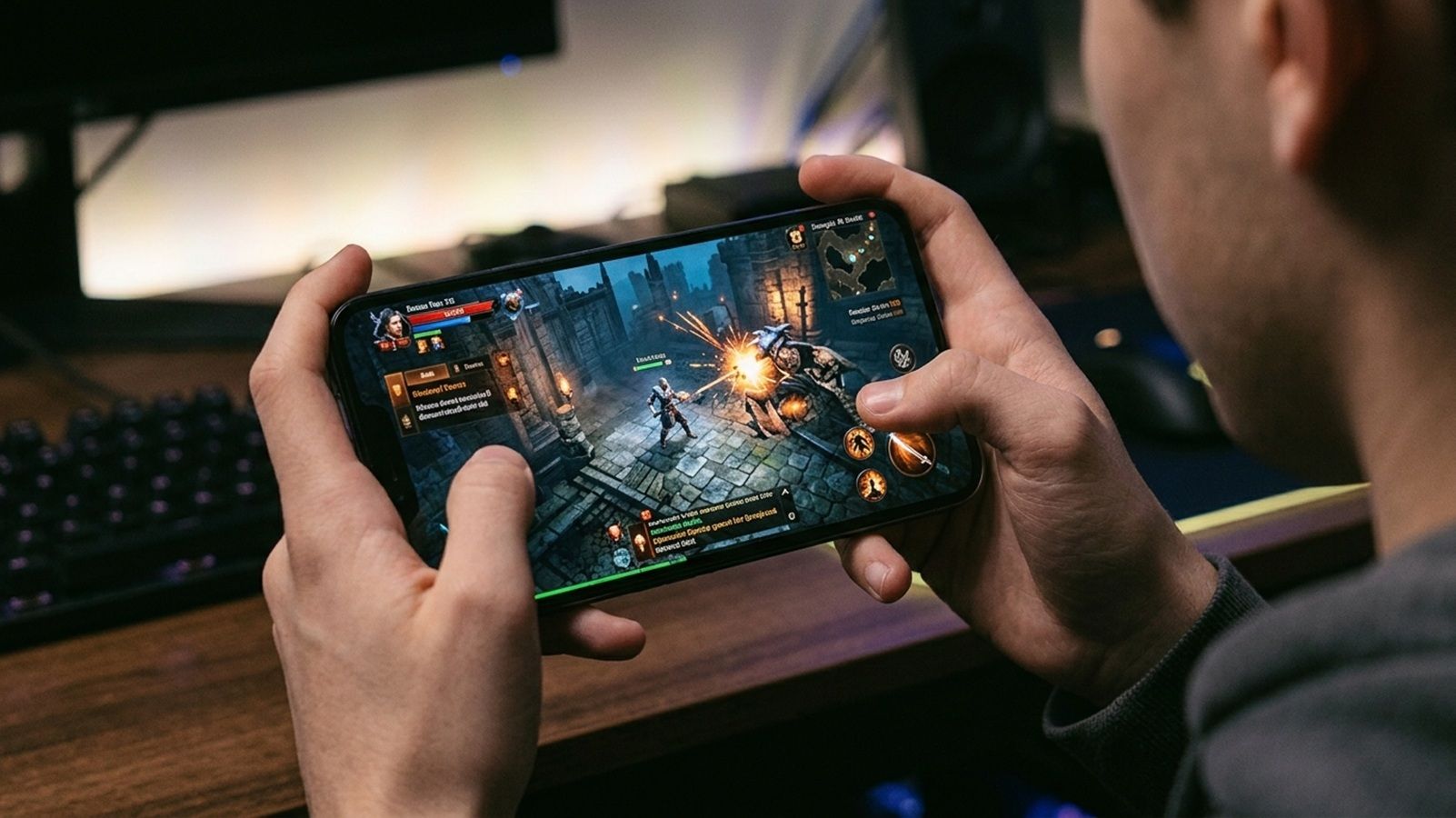 movil con juego exigente