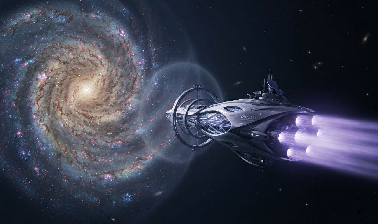 nave saliendo de la galaxia 03