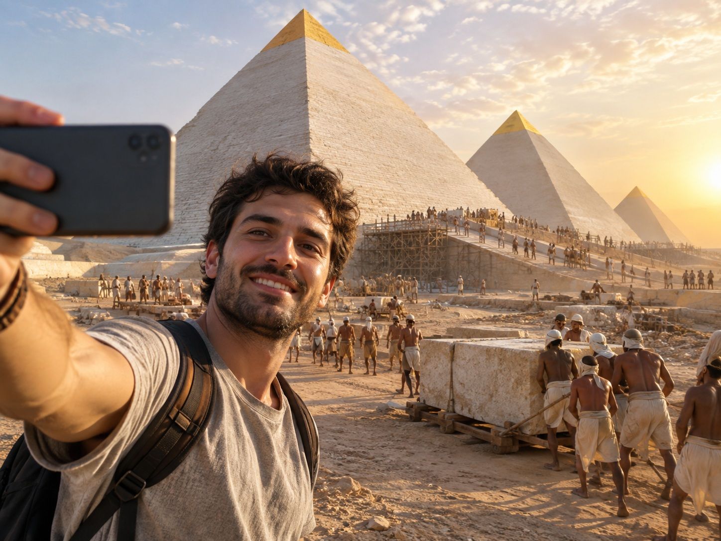 selfie en el antiguo egipto