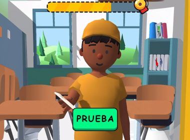 Alumno en clase juego