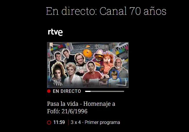 Canal 70 años
