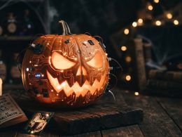 Ia calabaza en halloween