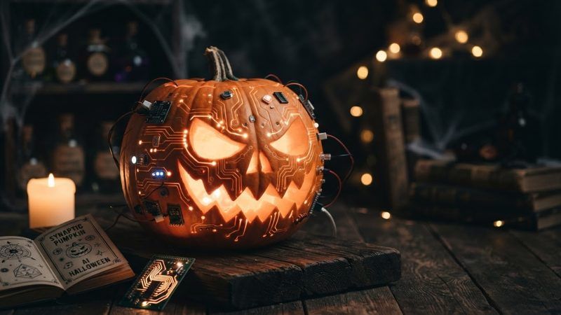 Ia calabaza en halloween