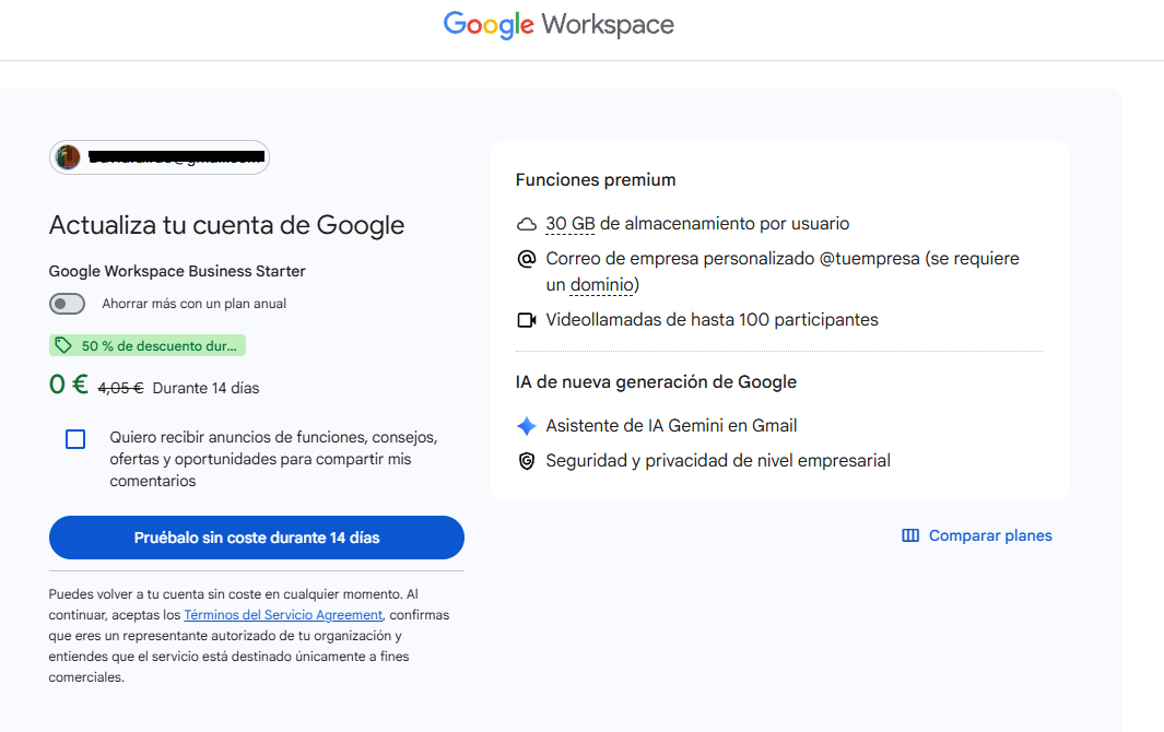 Ofertas Workspace