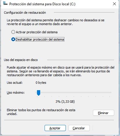 Proteccion sistema Windows