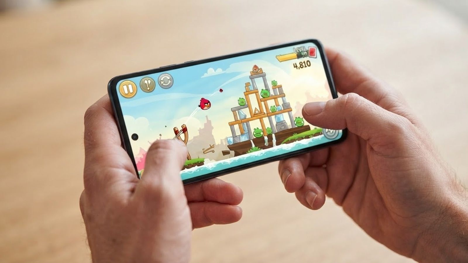 angry birds en un movil