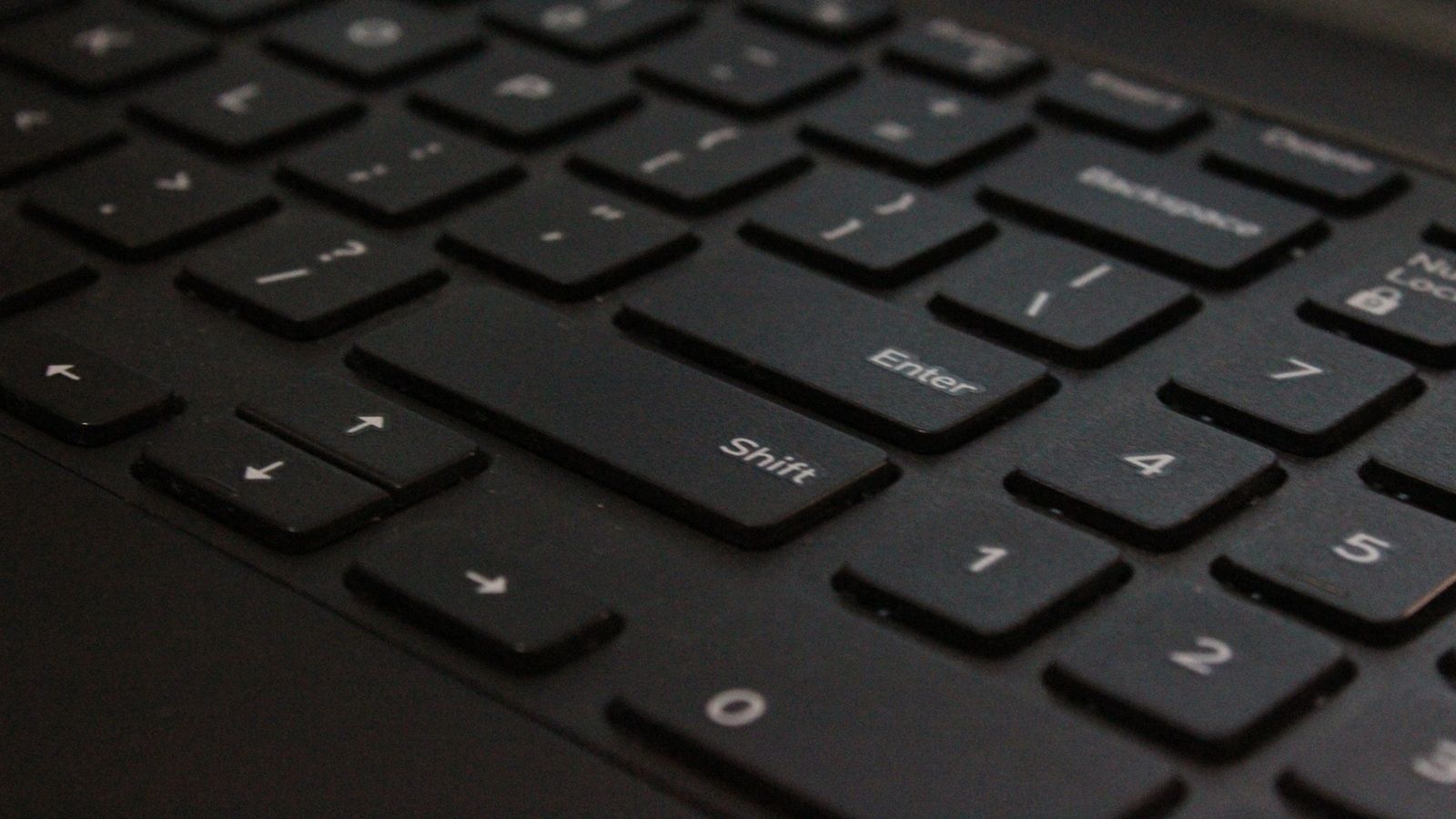 teclado o teclado portátil negro