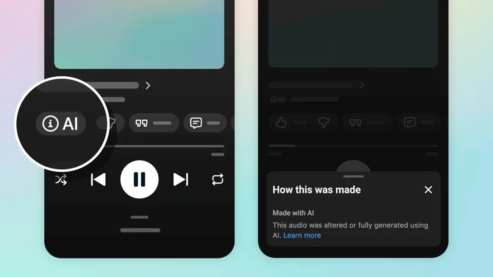 Youtube Music IA canciones