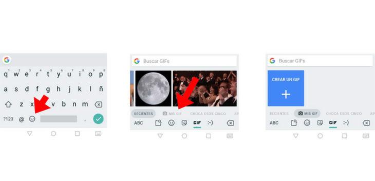 Cómo hacer GIF animados usando el teclado Gboard de Google en Android