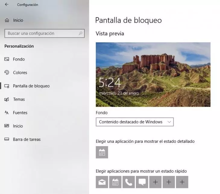 5 formas de personalizar la pantalla de bloqueo en Windows 10