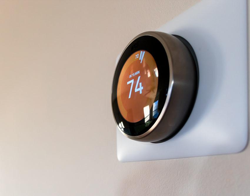 termostato inteligente para una smart home tecnologia