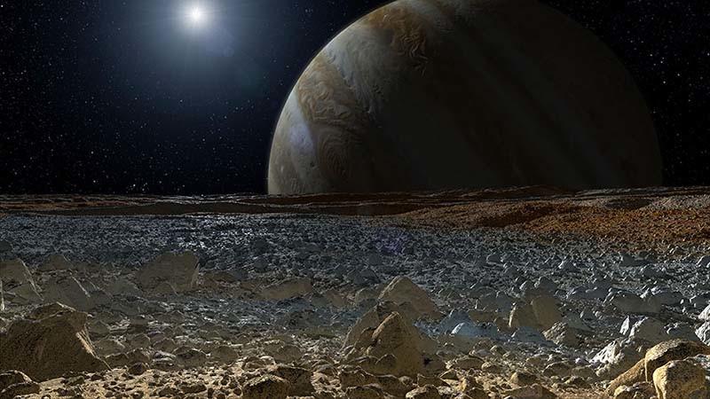 Europa, la luna helada de Júpiter
