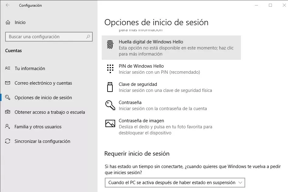 configurar Windows 10