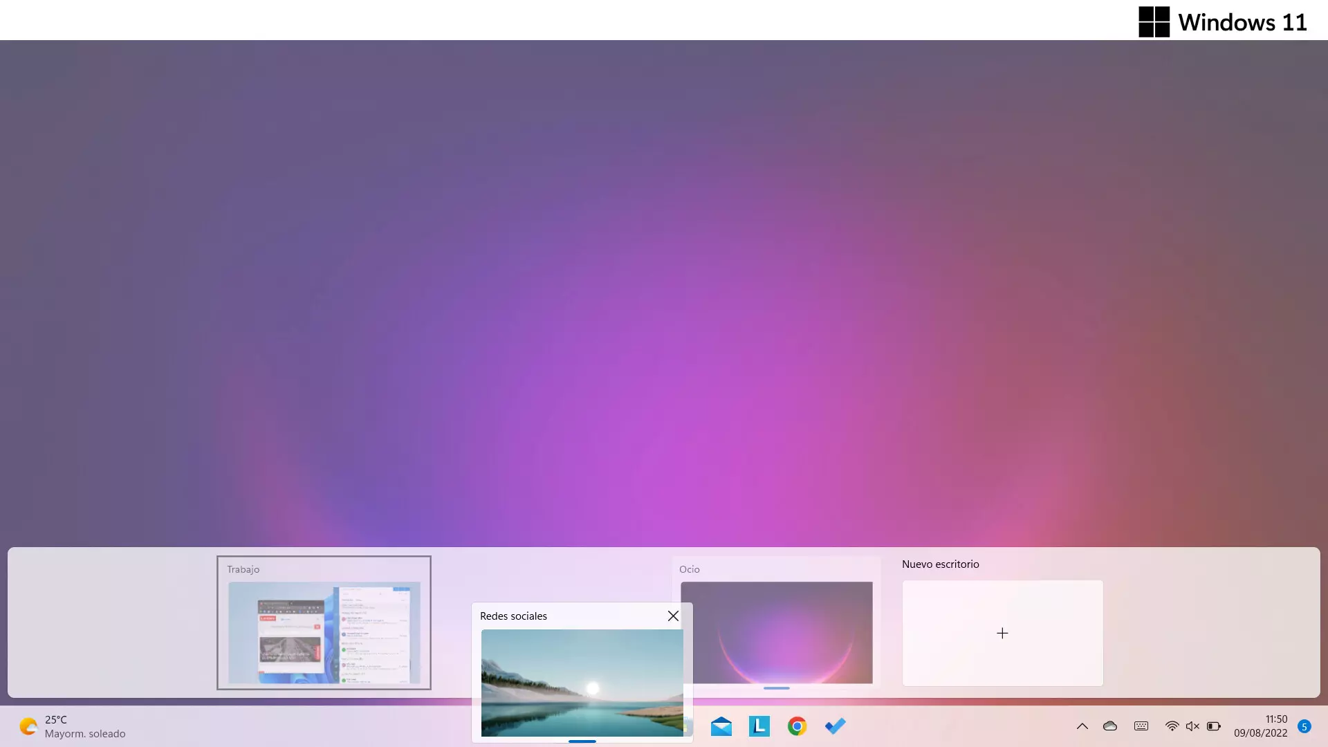 Organiza tus escritorios virtuales de Windows 11